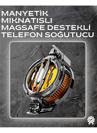 LED Işıklı Telefon Soğutucu | Ultra Sessiz Fan | Mıknatıslı ve Aparatlı Bağlantı