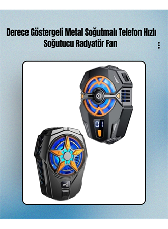 Cep Telefonu Radyatörü – Type-C, 2 Vitesli, Sessiz Soğutma Fanı