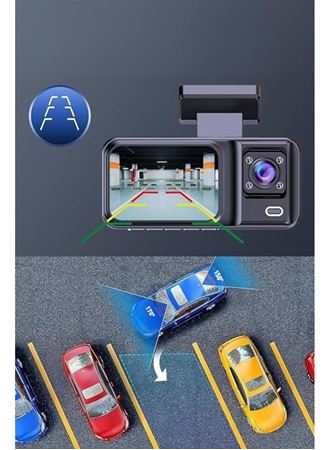 Ön ve Arka Kameralı 2 İnç 1080P Full HD DVR Araç İçi Ekran