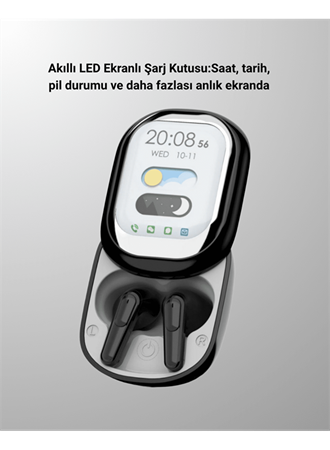 ENC Destekli Bluetooth 5.4 Kulaklık – EQ Ayarlı, Akıllı Kutulu