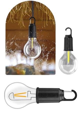 Taşınabilir Şarjlı Led Ampul Askılı Lamba Kamp Bahçe Lambası