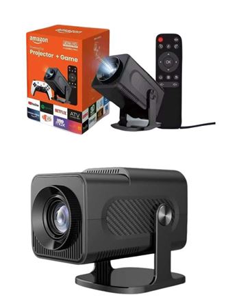 4K Android Smart Wi-fi Çift Kollu Projeksiyon Game Box Kumandalı Taşınabilir