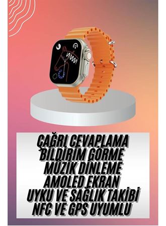 Akıllı Saat Ultra Android & İOS Uyumlu Arama Bildirim Özellikli