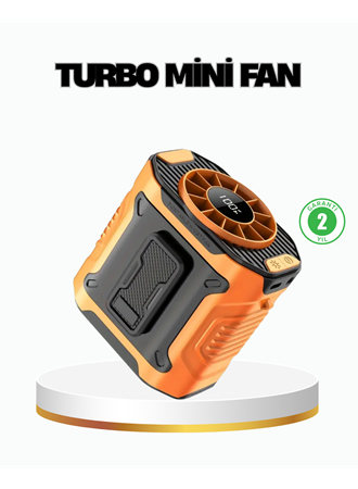 Turbo Mini Taşınabilir Fan – 100 Kademeli Dijital Hız Kontrolü ve Type-C Şarj