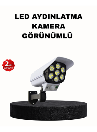 Güneş Enerjili Güvenlik Işığı Dış Mekan 5 Eksen Ayarlı ve PIR Hareket Sensörlü