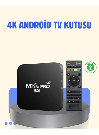 4K Android TV Box – 2GB RAM 16GB ROM, Hızlı Wi-Fi Bağlantılı Akıllı Medya Kutusu