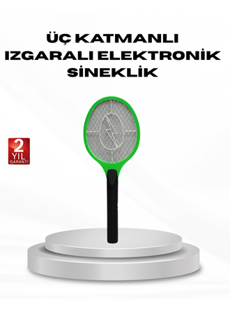 Yüksek Gerilimli Elektronik Sinek Raket – Sessiz, Kimyasız ve Güvenli Kullanım