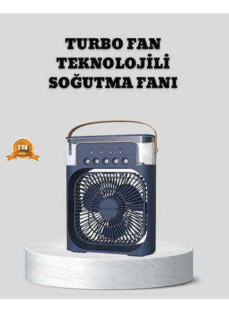 Sessiz Çalışan Turbo Fan Güçlü Hava Akışlı Masa Üstü Vantilatör