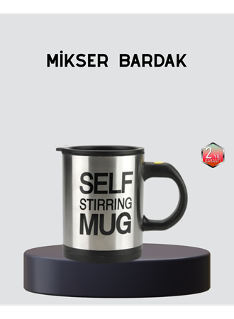 Otomatik Karıştıran Akıllı Kupa – Paslanmaz Çelik, Isı Korumalı