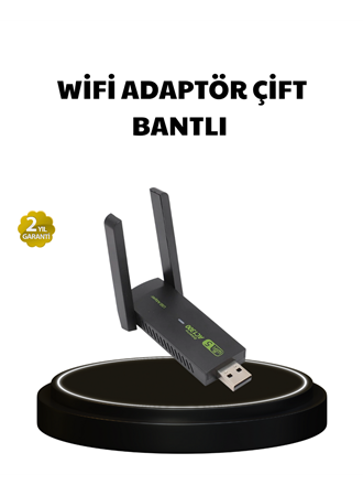 Dual Band USB WiFi Adaptör – 1200 Mbps Hız