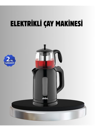 Sinbo STM 5840 Elektrikli Çay Makinesi 1800W Cam Demlik ve Sıcak Tutma Özellikli