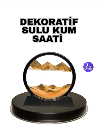 Şeffaf Dekoratif Kum Saati – Dayanıklı Gövde, Minimalist Stil, Masa ve Vitrin Aksesuarı