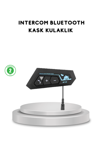 BT22 Kask Bluetooth Kulaklık 5.0 Gürültü Engelleyici ve Eller Serbest Kullanım