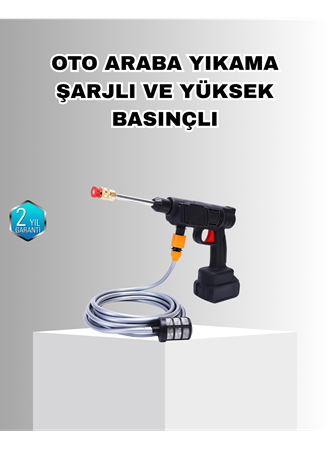 21V Akülü Basınçlı Yıkama Makinesi Çift Akülü ve Hızlı Şarj Özellikli