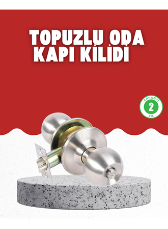 Estetik Güvenli Topuzlu Kapı Kilidi