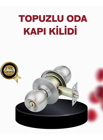 Paslanmaz Çelik Dayanıklı Topuzlu Kapı Kilidi