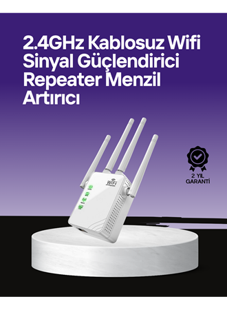 WPS Destekli 2.4GHz + 5GHz WiFi Sinyal Güçlendirici