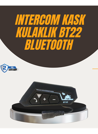 Su Geçirmez BT22 Bluetooth Kask Kulaklığı GPS ve Müzik Uyumlu