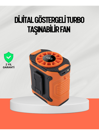 USB Şarjlı Güçlü Hız Ayarlı El ve Bel Fanı