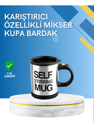 Çift Katmanlı Termos Özellikli Karıştırma Motorlu Kupa