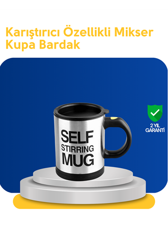 Pratik ve Dayanıklı Termos Kupa | Tek Tuşla Otomatik Karıştırma