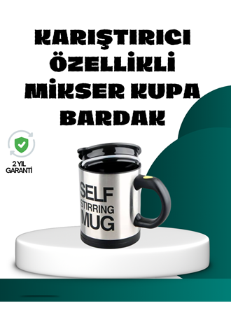 Otomatik Karıştırmalı Termos Kupa | Ergonomik Tasarım
