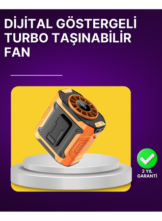 100 Kademeli Hız Ayarlı Taşınabilir Bel ve Boyun Fanı