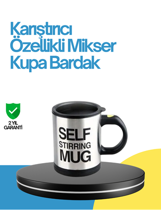Kendi Kendini Karıştıran Termos Kupa – Pratik, Güçlü Motorlu ve Termos Özellikli