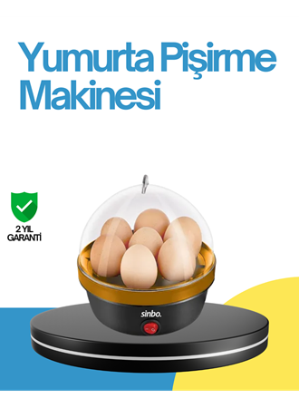 7 Yumurta Kapasiteli Yumurta Pişirme Makinesi Rafadan Orta ve Katı