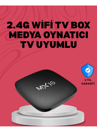 4K UHD Android Medya Oynatıcı 8 GB Hafıza 2 GB RAM Wi-Fi Destekli
