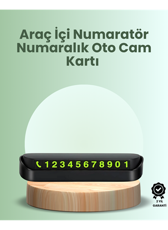 Kompakt Fosforlu Park Numaratörü – Gündüz Şıklığı, Gece Görünürlüğü