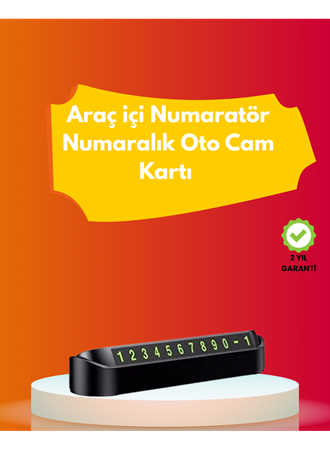 Şık ve İşlevsel Fosforlu Araç Numaratörü – Kolay Kullanım, Yüksek Görünürlük