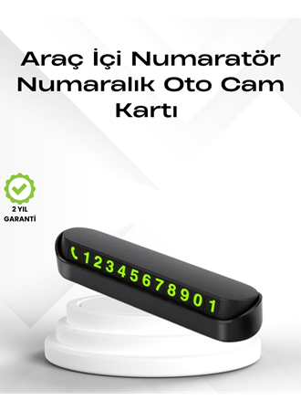 Fosforlu Işıltı ile Araç İçi Telefon Numaratörü – Güvenli Parkın Anahtarı