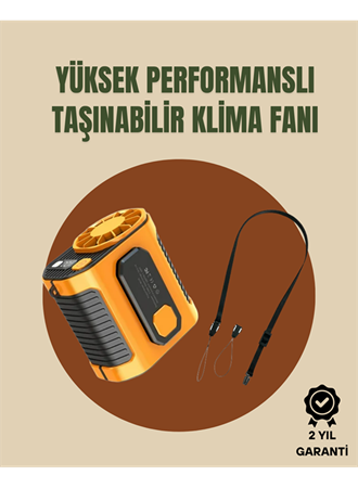 Taşınabilir USB Şarjlı Turbo Fan – 3 Modlu Soğutma, Hafif & Kompakt