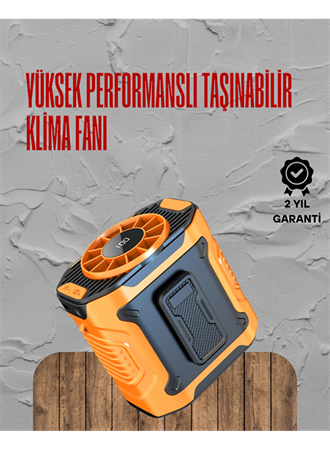 Turbo Mini Fan – Dijital Ekranlı, Sessiz & Şarjlı Serinlik!