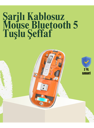 Kablosuz, Sessiz, Ergonomik ve Şarjlı Fare - Gelişmiş Çoklu Cihaz Desteği