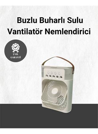 Spreyli Mini Masaüstü Fan | 500ML Su Hazneli, 3 Kademeli Soğutucu