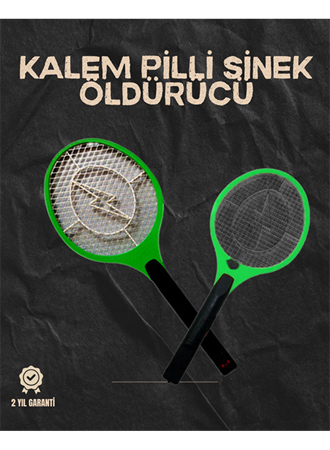 Hafif ve Ergonomik Elektronik Böcek Öldürücü – Güvenlik Koruması ile Pil Kontrollü