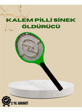 Yüksek Gerilimli Elektronik Sinek Öldürücü – Pil ile Çalışan, Güvenlik Izgaralı