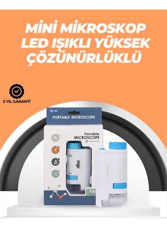 Portatif El Mikroskop – LED Işıklı, Aynı Anda Net Odaklama
