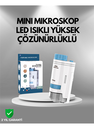 ABS Gövdeli Öğrenci ve Hobi Mikroskobu – Mavi Renk