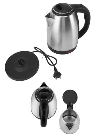 Elektrikli Paslanmaz Çelik Su Isıtcı Çelik Kettle 1.8 Lt. Uzun Ömürlü