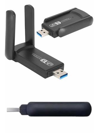 Wifi Alıcı Dual Band Usb 3.0 Adaptör Kablosuz Windows 7/8/10/11