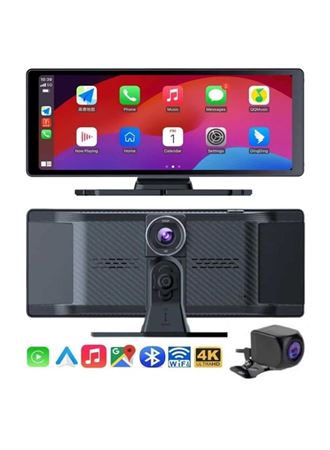 4K Ultra Araç İçi Ön ve Arka Kameralı Ekran HD 2 Kameralı Torpido Üstü Araç Multimedya