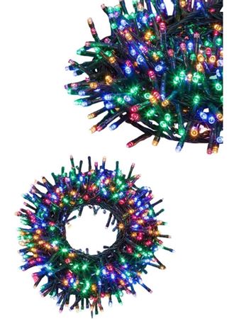 Ledli Fişli Led Dekor Lambası 5M RGB Yılbaşı Ağacı Işığı