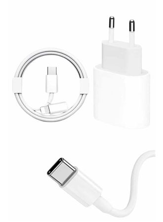 15/Pro/Pro Max 25W İOS Uyumlu Hızlı Şarj Aleti Adaptörlü Beyaz