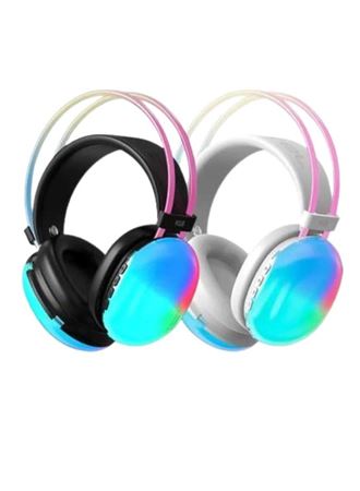 Kulak Üstü Kablosuz Bluetooth Kulaklık Unısex Renkli Işıklı Kulaklık