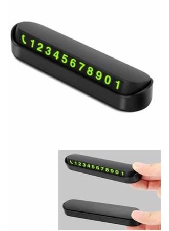 Araç İçi Numaratör Numaralık Oto Cam Kartı Fosforlu Numaratör