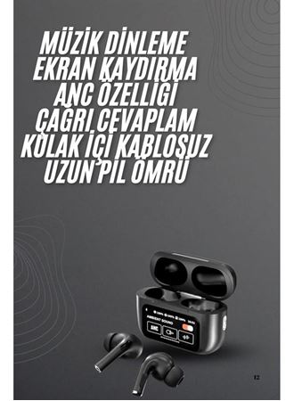 Yeni Nesil Pro Ekranlı Bluetooth Kulaklık 5.0 Bluetooth