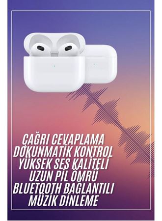 Bluetooth Kulaklık 3. Nesil Ios Android Uyumlu Yeni Nesil Wireless Charge